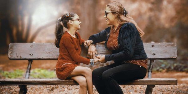 Mother and daughter adult women