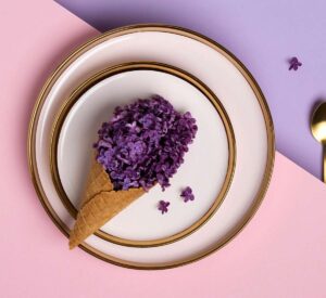 Beach Girl Podcasting With Coffee